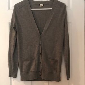 Jcrew Gray Cardigan XS